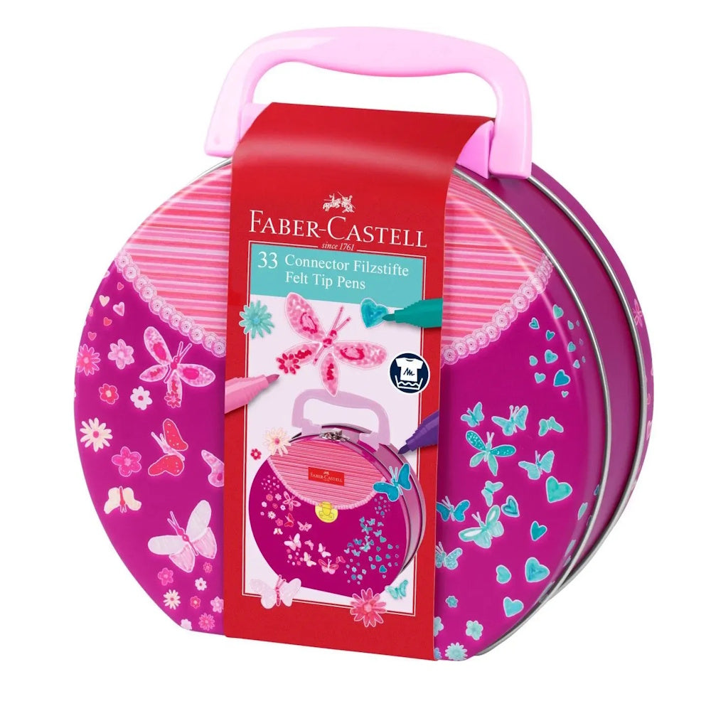 Faber-Castell Connector Pens 33pk in Handbag Suitcase