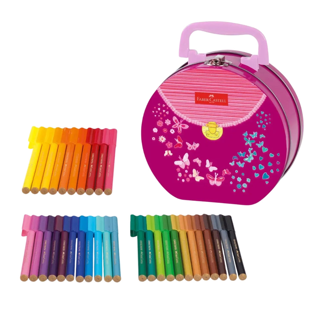 Faber-Castell Connector Pens 33pk in Handbag Suitcase