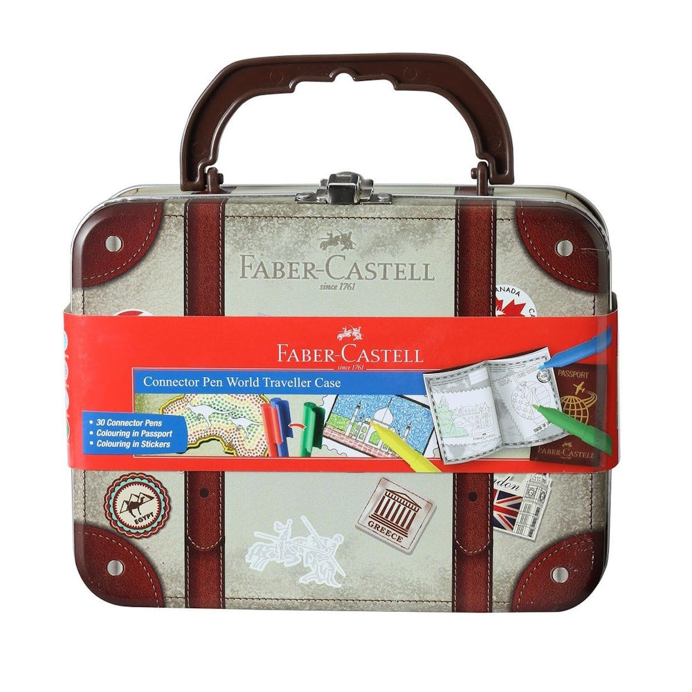 Faber-Castell Connector Pens 30pk in World Traveller Suitcase