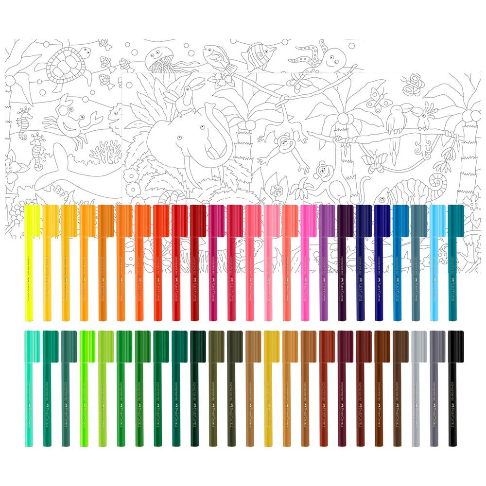 Faber-Castell Connector Pens 48pk with Giant Posters