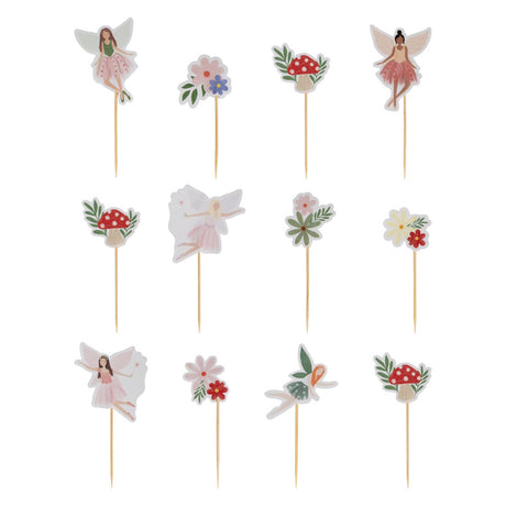 Fairy Garden Cupcake Toppers 12pk