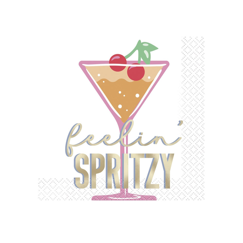Feelin' Spritzy Beverage Napkins 16pk