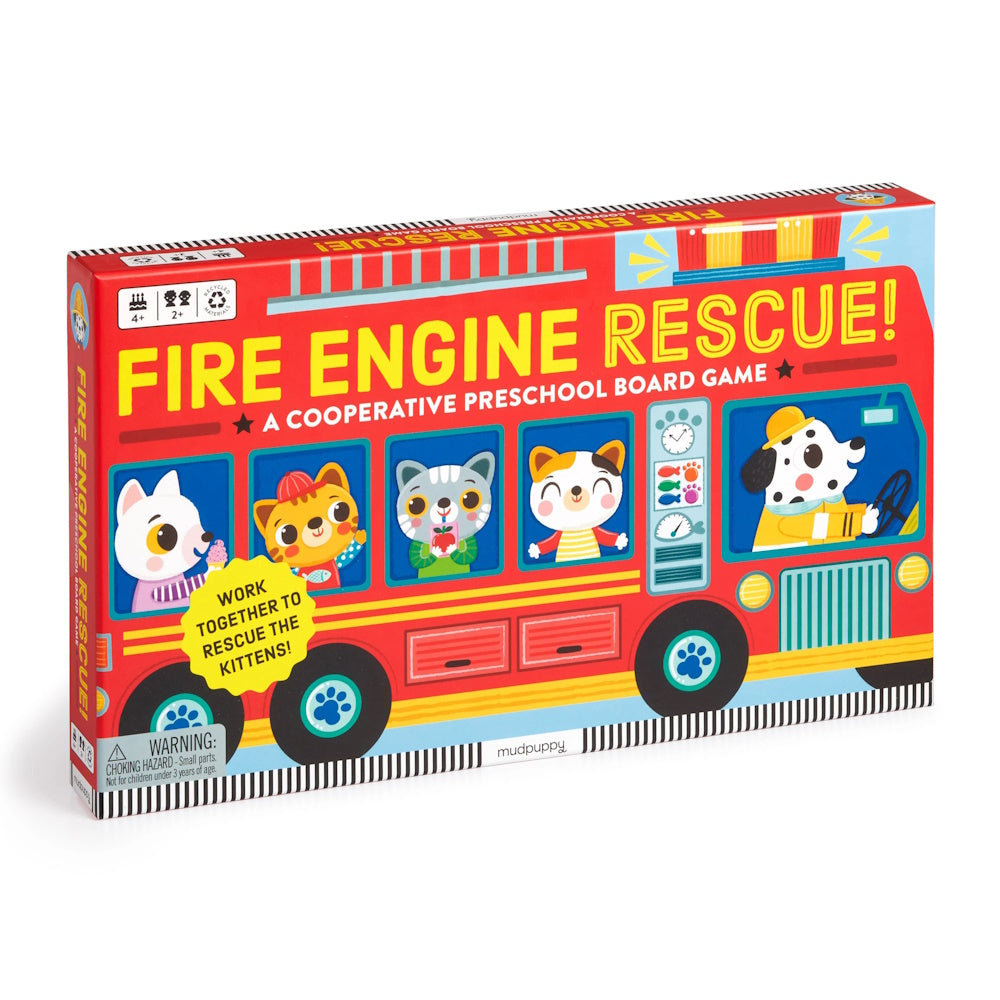 Mudpuppy - Fire Engine Rescue! Cooperative Board Game