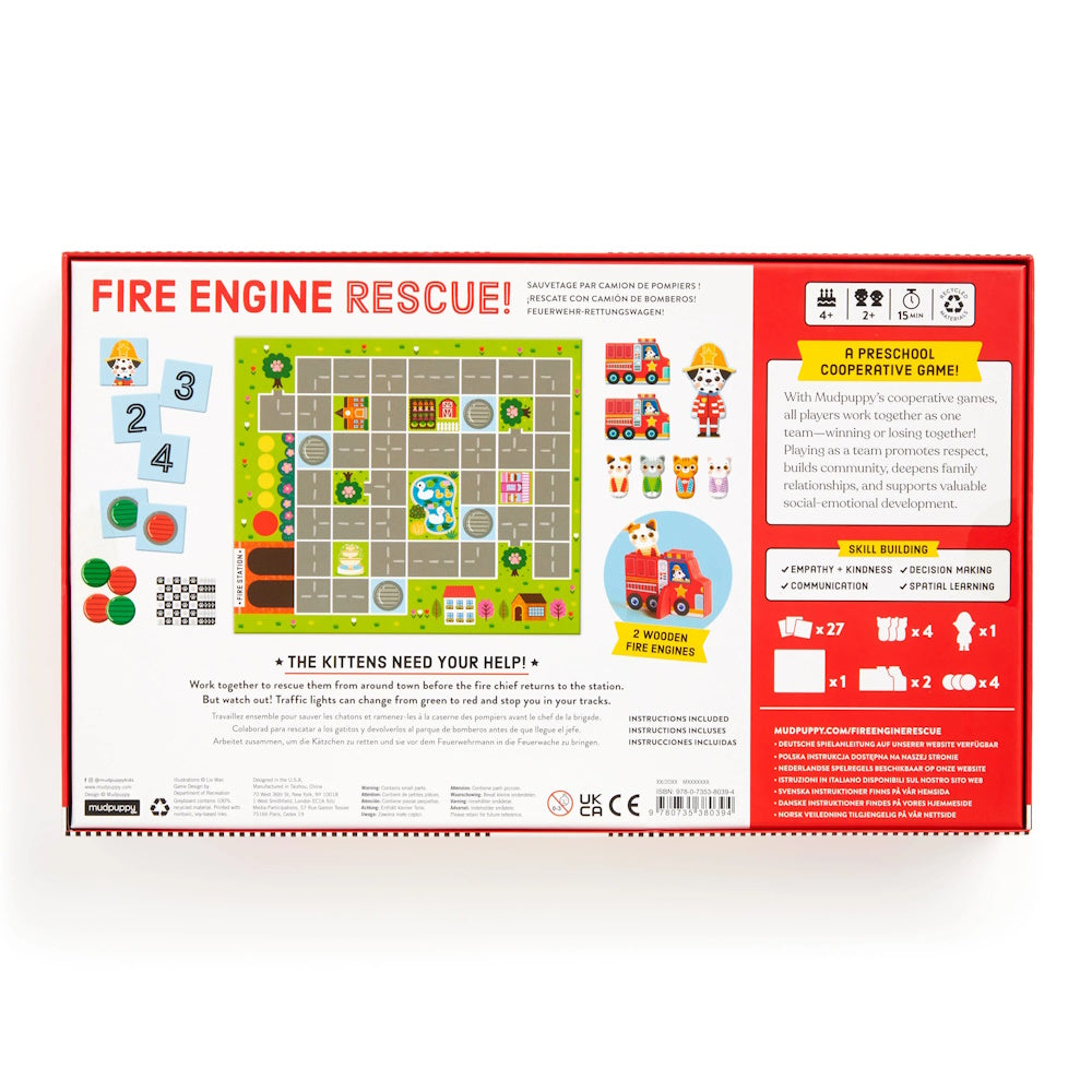 Mudpuppy - Fire Engine Rescue! Cooperative Board Game
