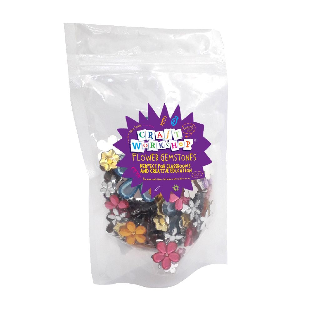 Acrylic Flower Gemstone Scatters 300pk