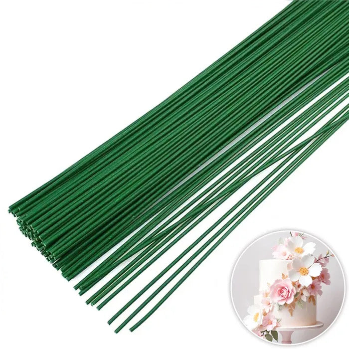Green Flower Wire 20 Gauge 50pk
