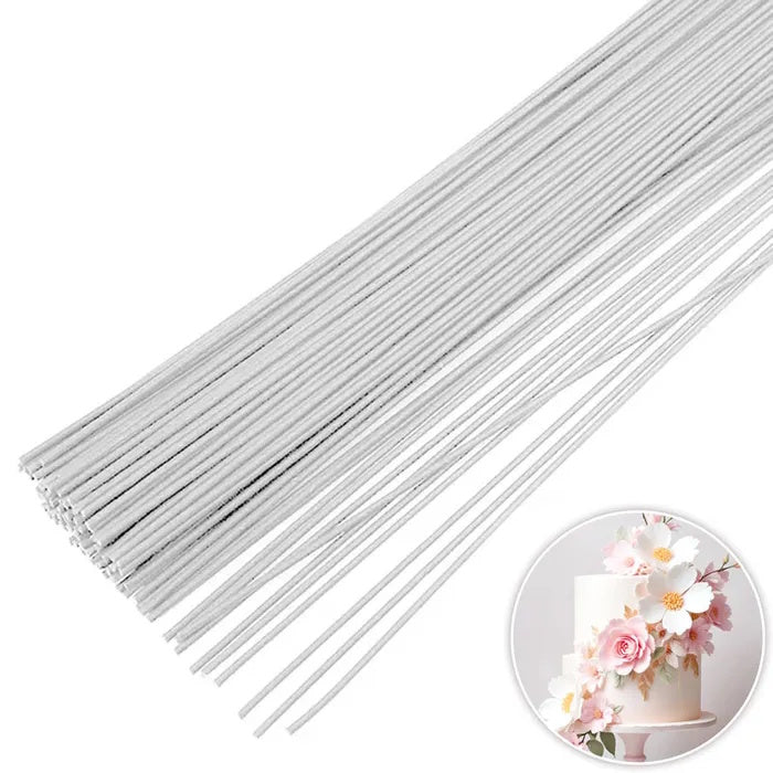 White Flower Wire 24 Gauge 50pk