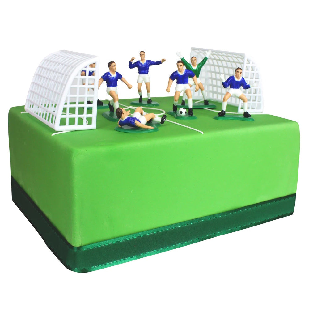 Football Cake Decoration Set - Blue
