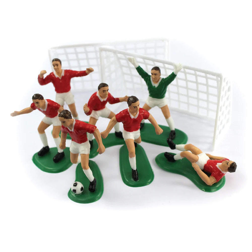 Football Cake Decoration Set - Red