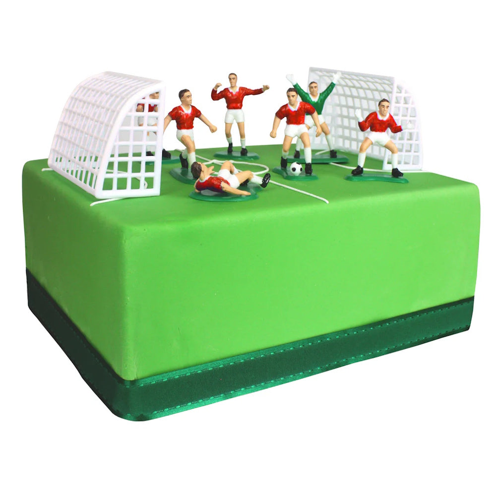 Football Cake Decoration Set - Red