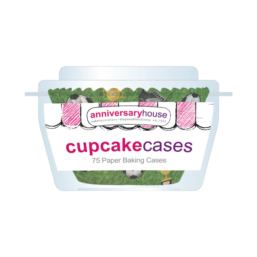 Football Cupcake Cases 75pk