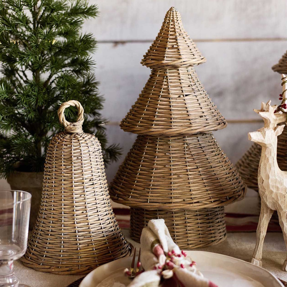 French Country Willow Christmas Tree Small
