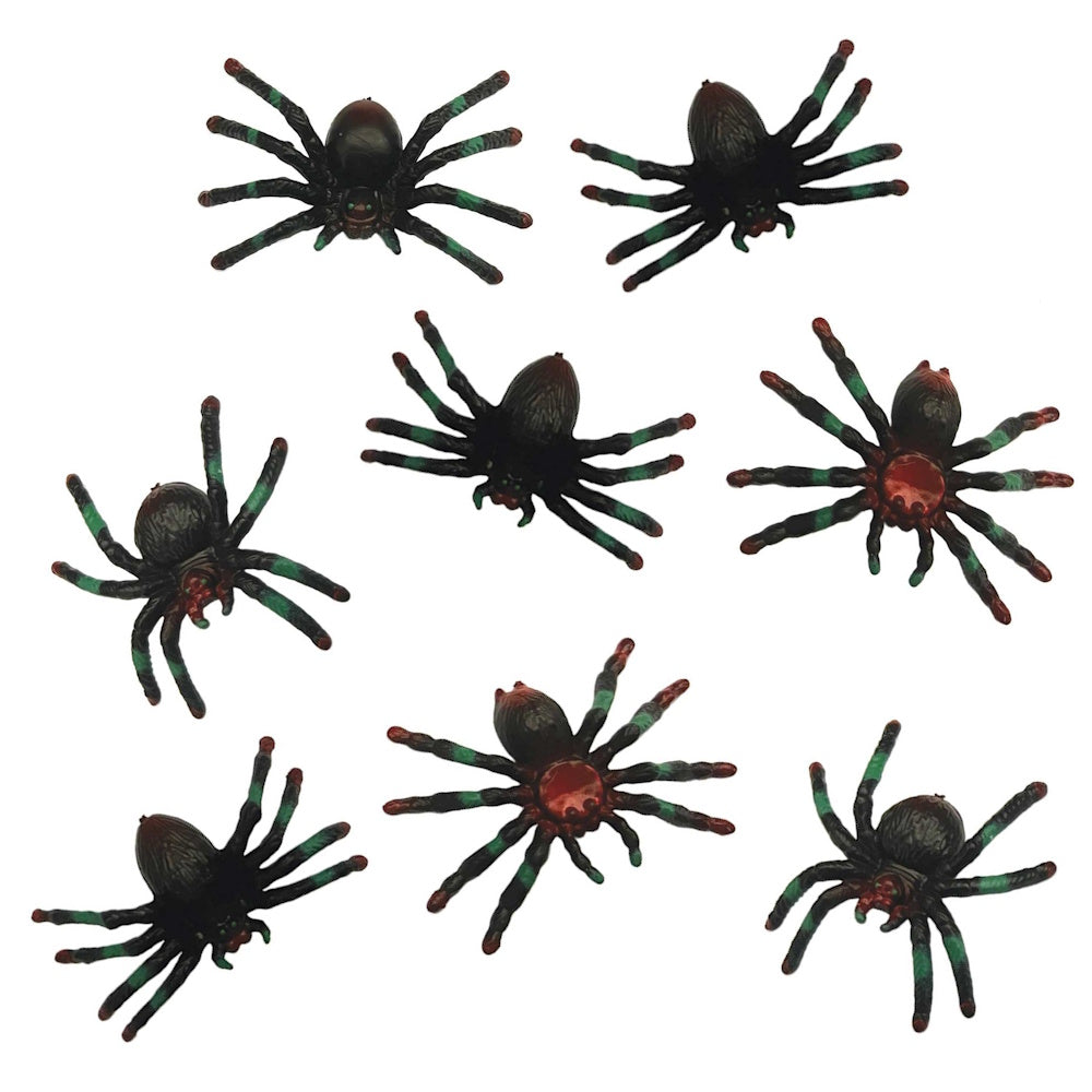 Fright Night Mini Spiders 8pk