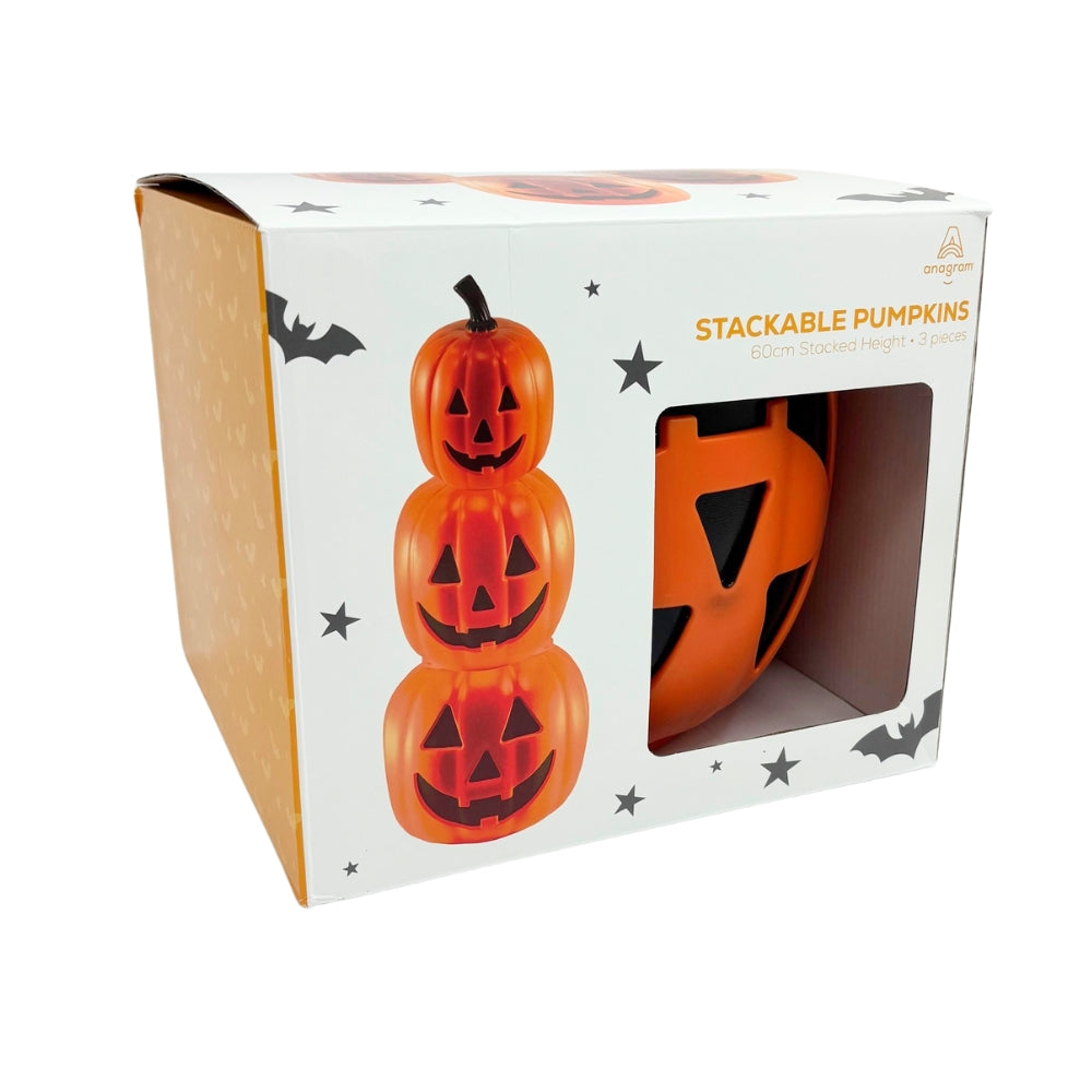 Fright Night Stackable Pumpkins Set of 3