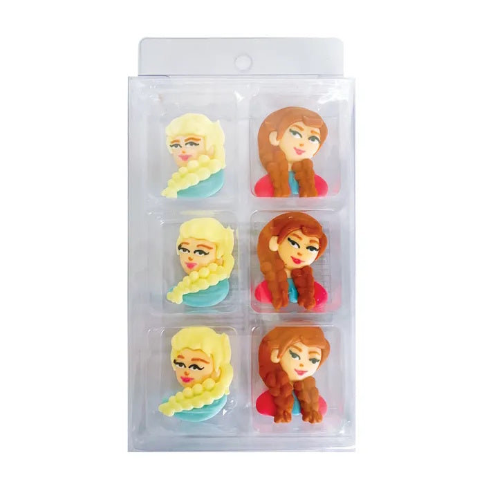 Sugar Icing Decorations 6pk - Frozen