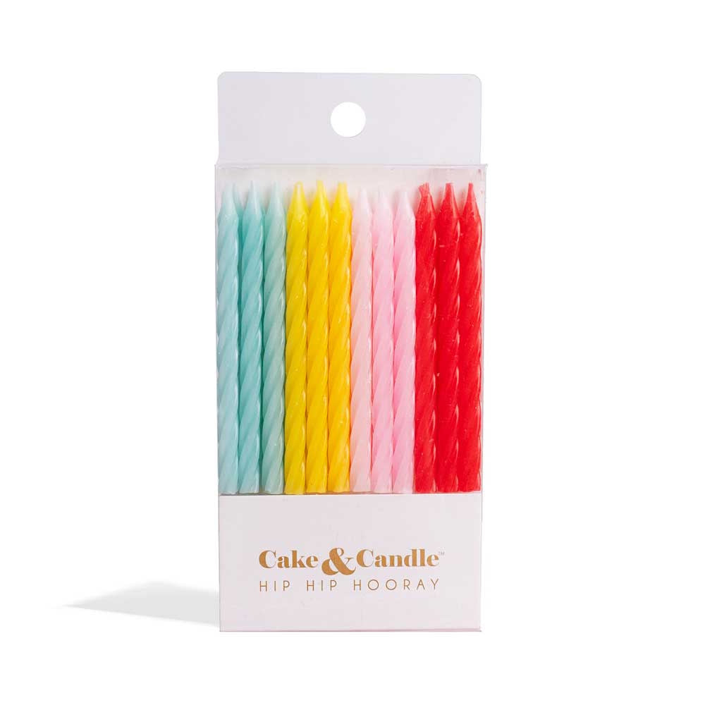 Fun Combo Spiral Candles 24pk
