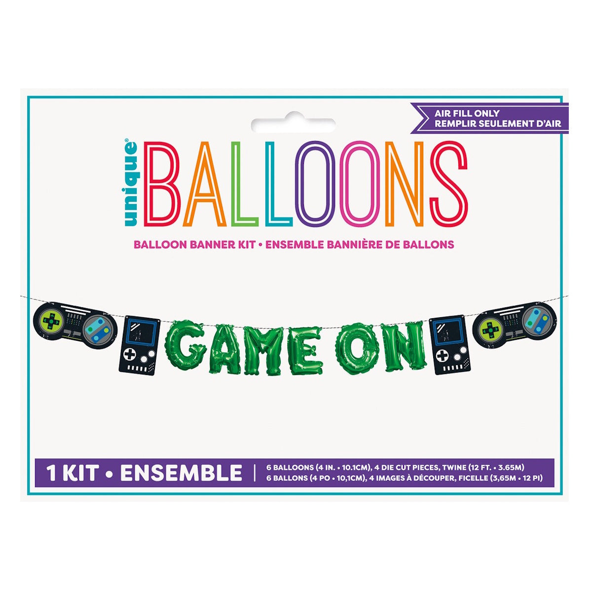 Gamer Birthday Balloon Banner Kit