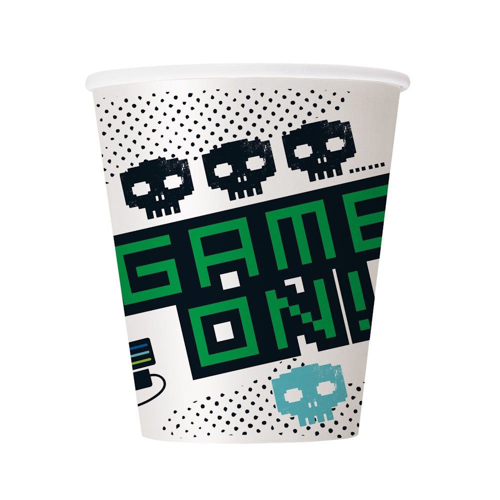 Gamer Birthday Cups 8pk