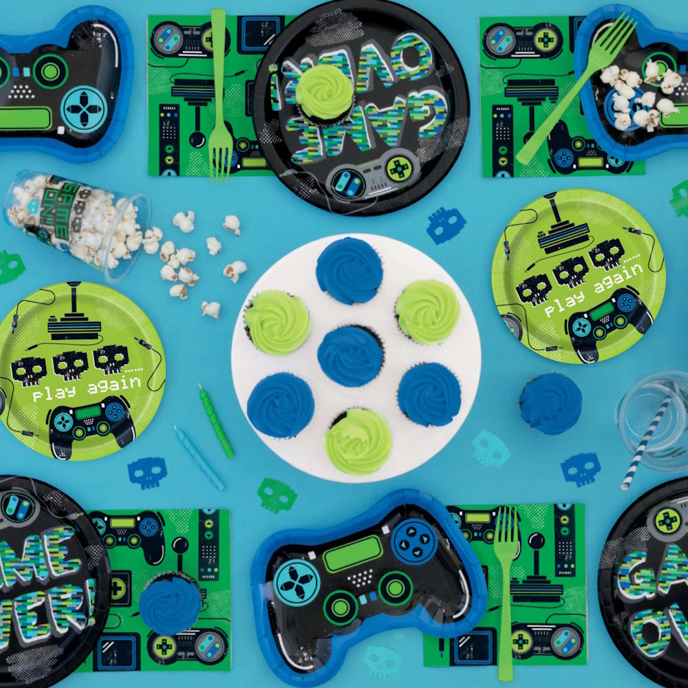 Gamer Birthday Dinner Plates 8pk