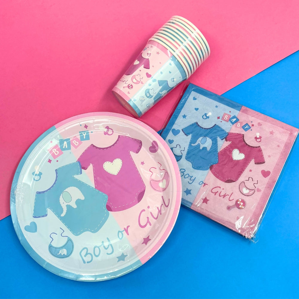 Value Gender Reveal Plates 10pk