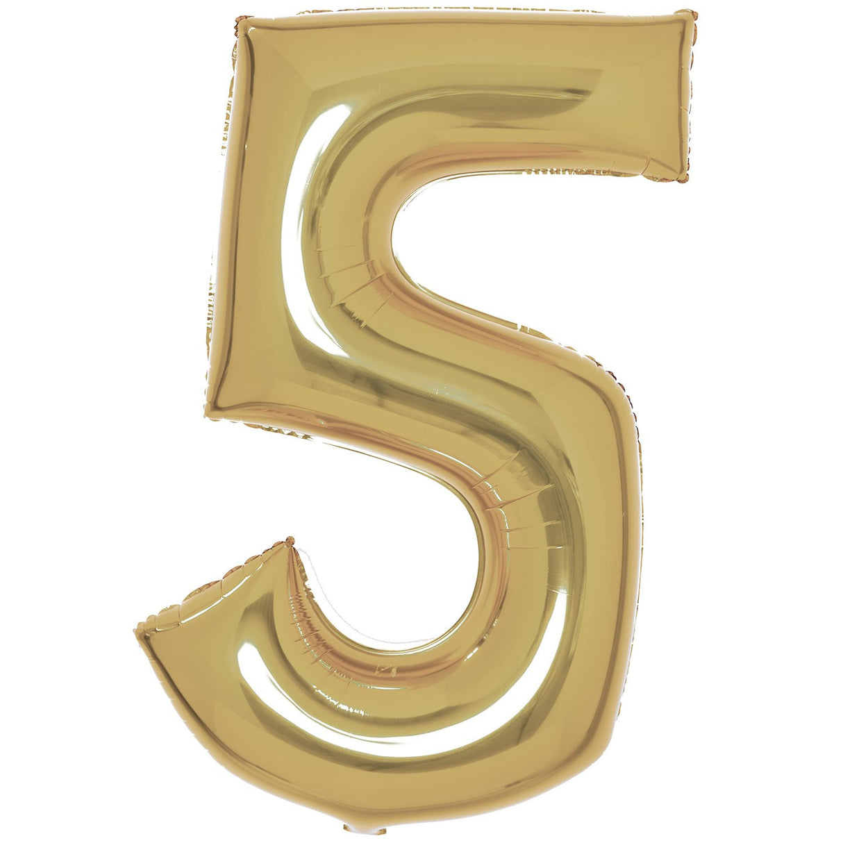 86cm White Gold Number Foil Balloon - 5