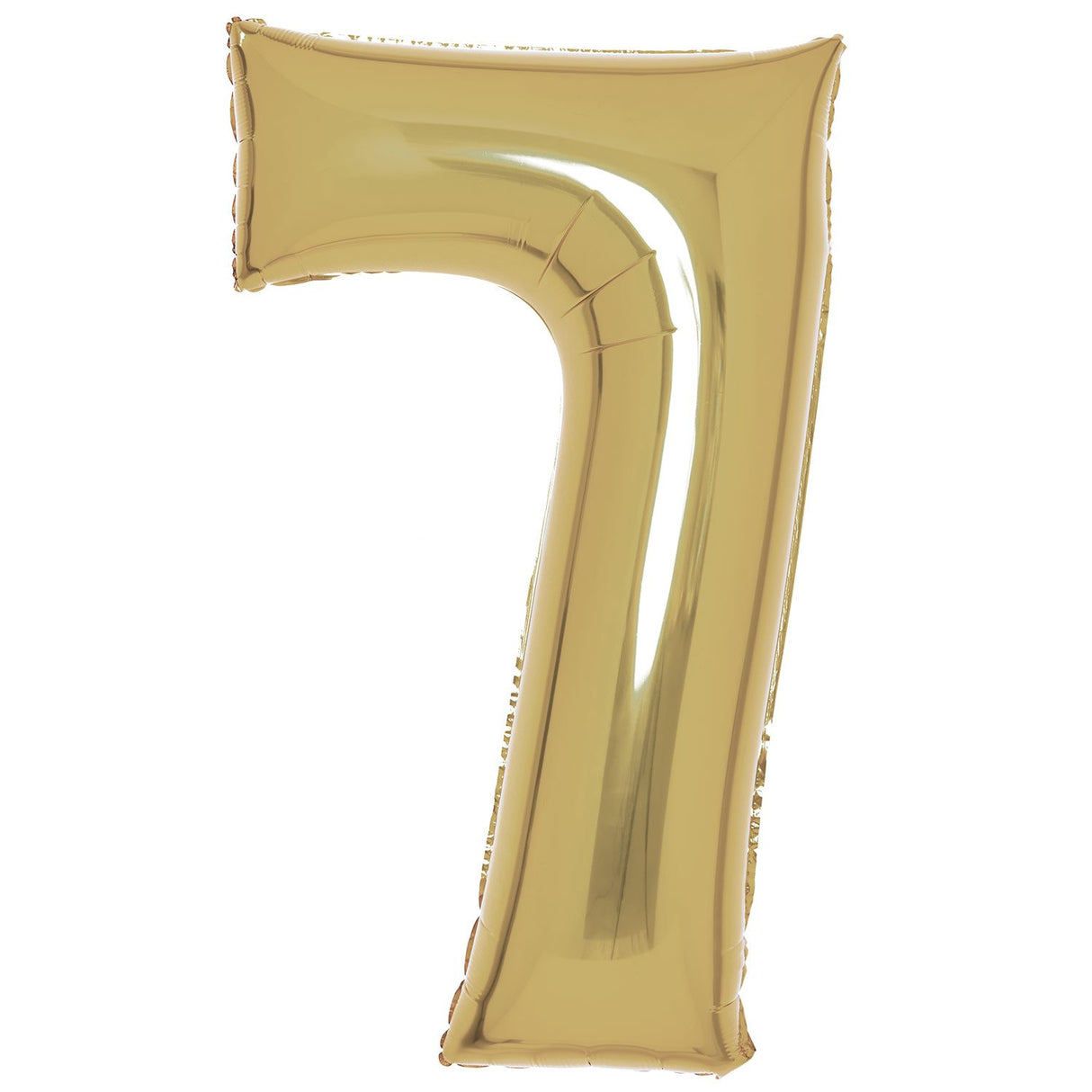 86cm White Gold Number Foil Balloon - 7