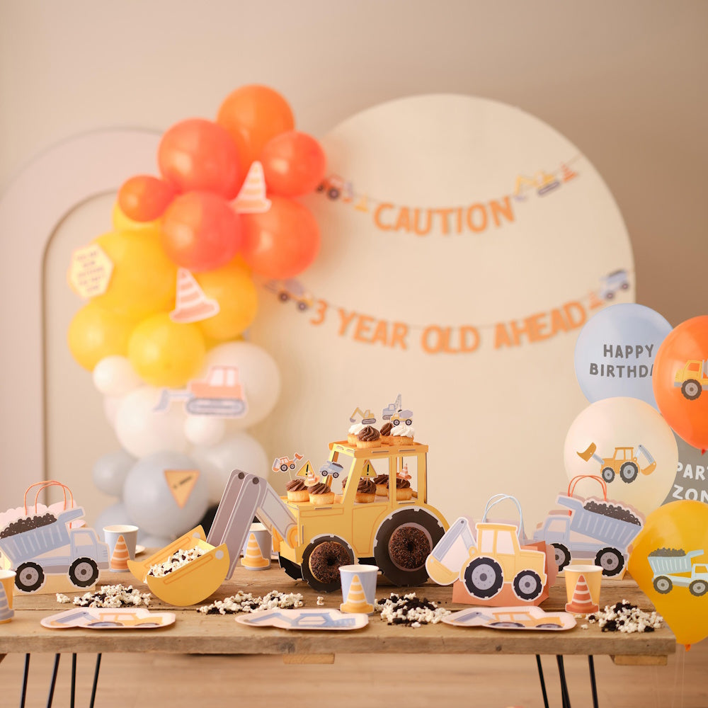 Diggin' It Customisable Construction Birthday Bunting