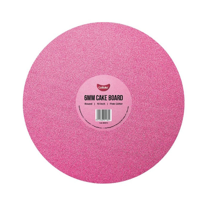 Pink Glitter Round Cake Board 10in