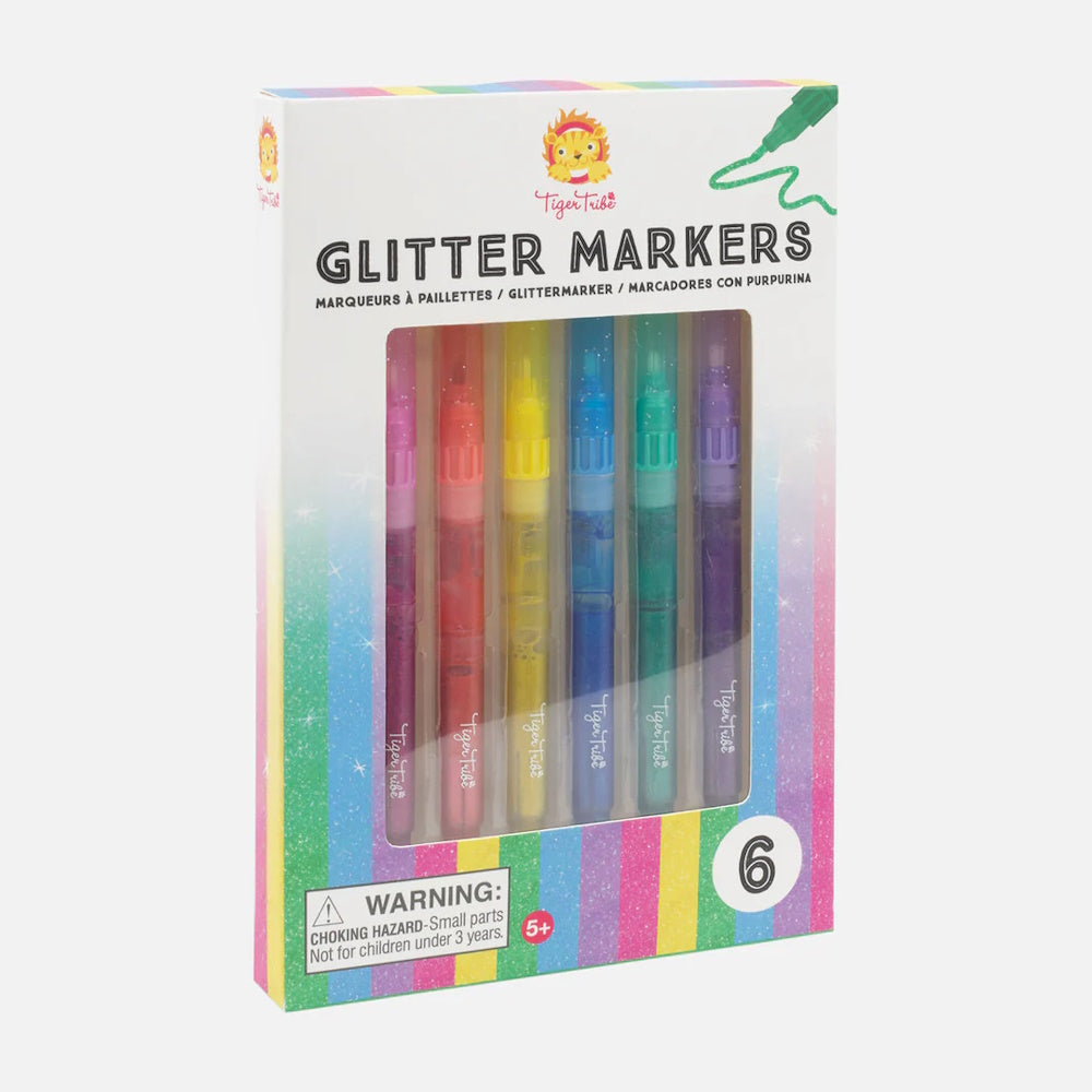 Glitter Markers 6pk