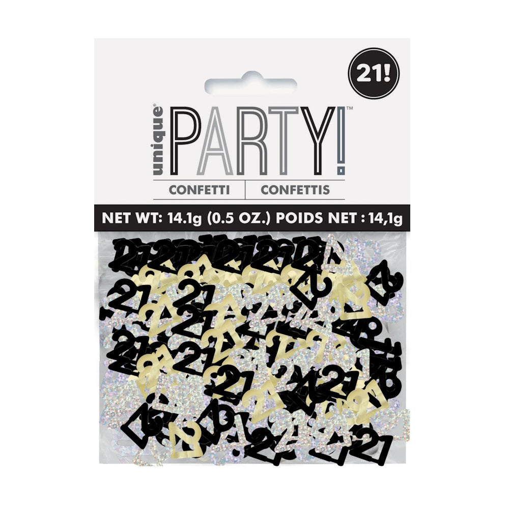 Glitz Black, Silver & Gold Confetti Scatters - 21