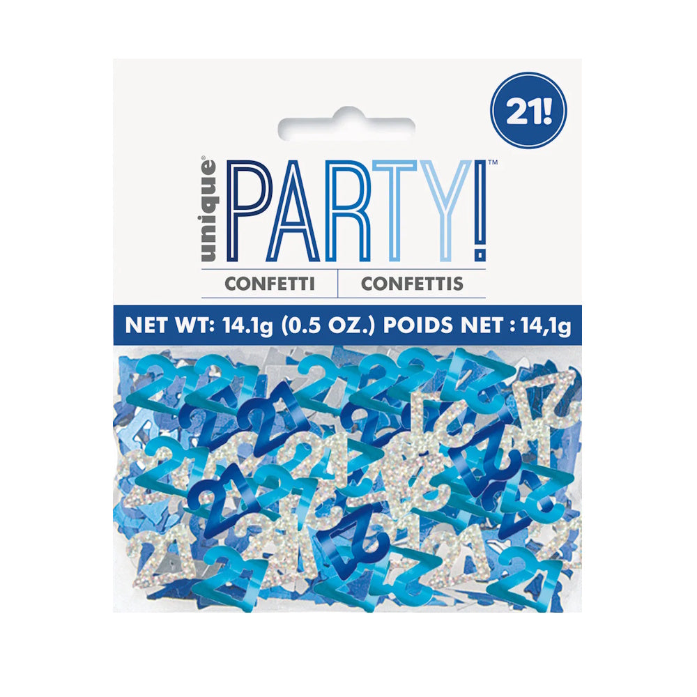 Blue Metallic Confetti Scatters - 21