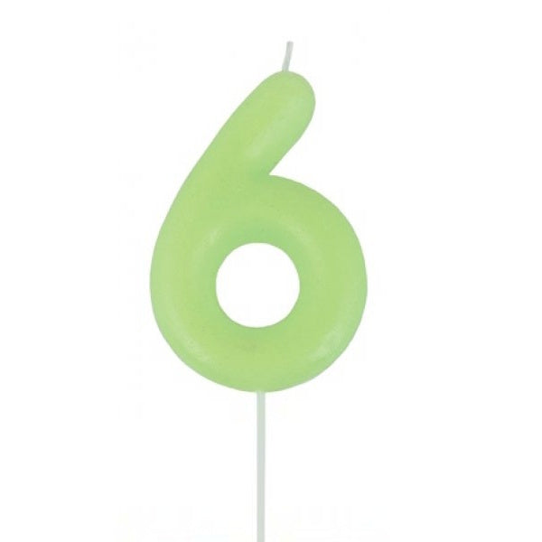 Glow in the Dark Candle - Number 6