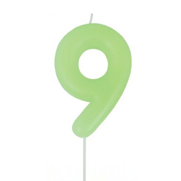 Glow in the Dark Candle - Number 9