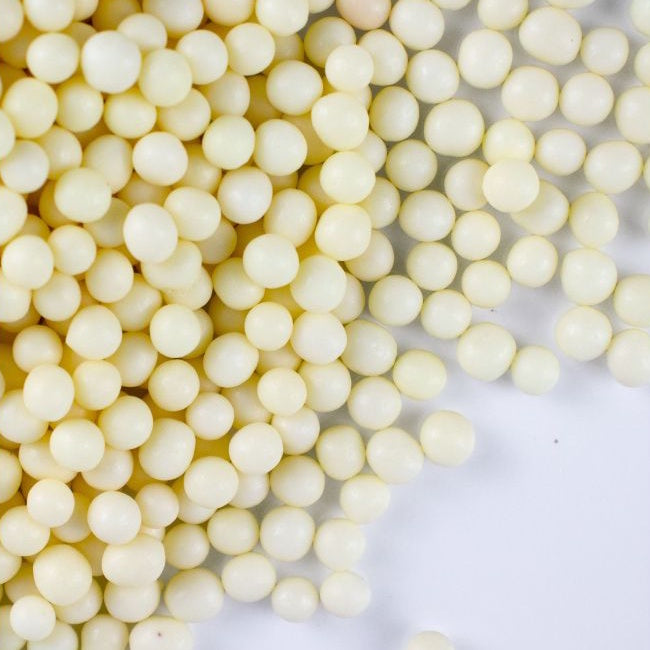 GoBake Choccy Toppys Choc Pearls - White Choc