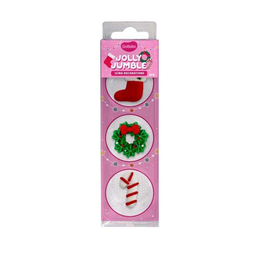 GoBake Icing Decorations - Jolly Jumble 6pk