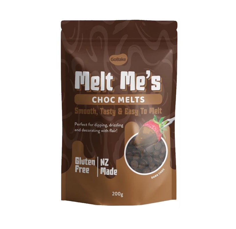 GoBake Melt Me's Choc Melts - Dark Choc