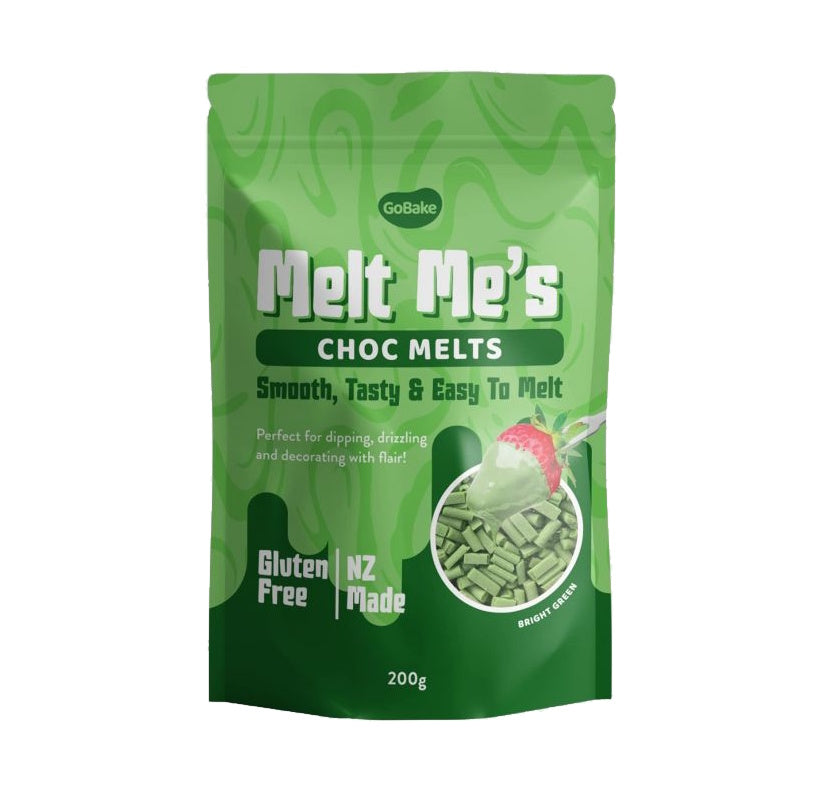 GoBake Melt Me's Choc Melts - Bright Green