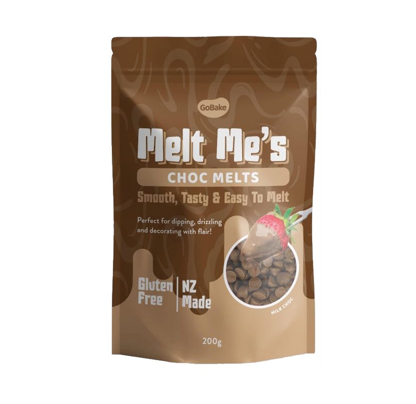 GoBake Melt Me's Choc Melts - Milk Choc