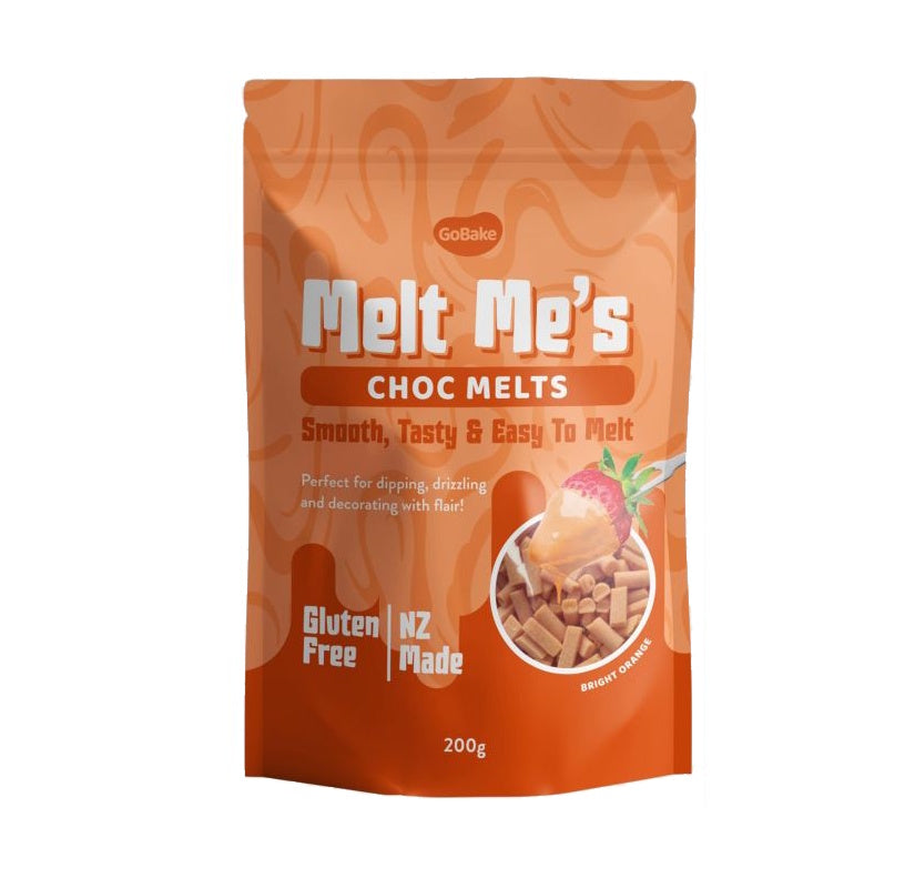GoBake Melt Me's Choc Melts - Bright Orange
