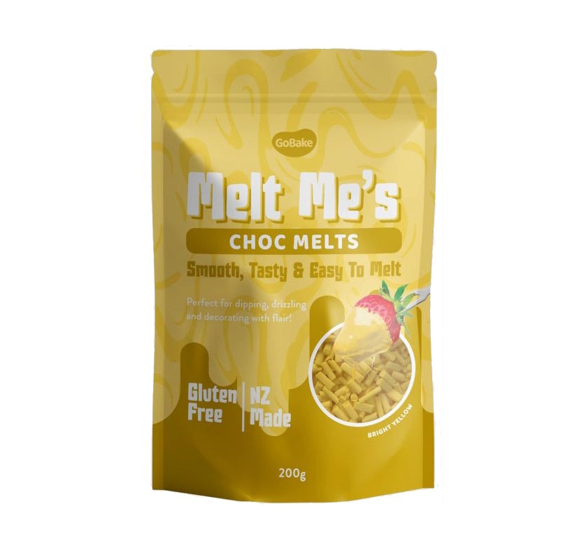 GoBake Melt Me's Choc Melts - Bright Yellow