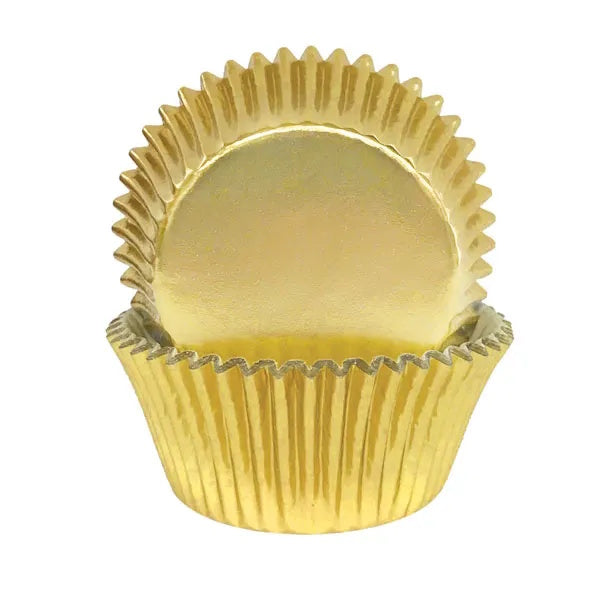 Cake Craft Foil Cupcake Cases 72pk - Gold