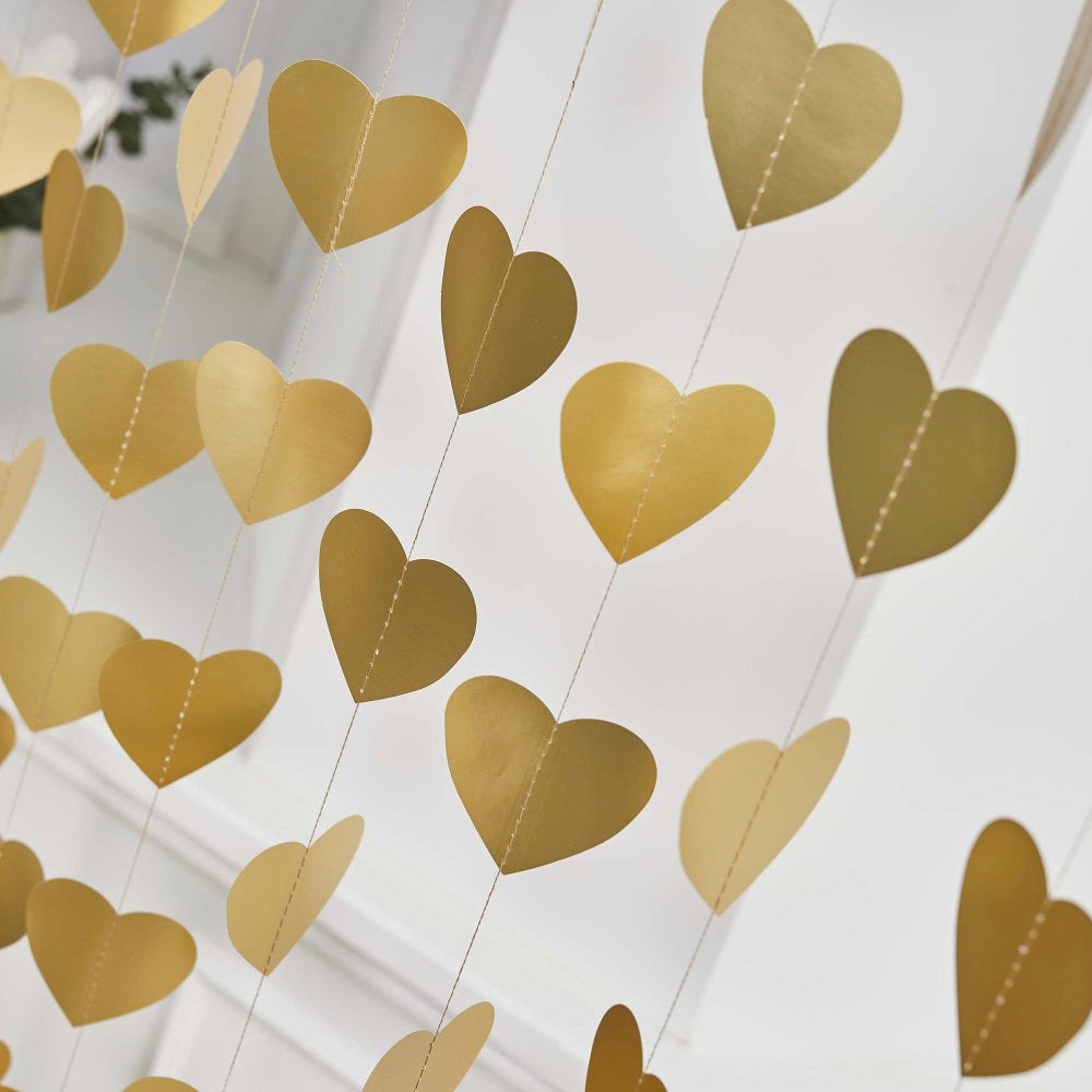 Gold Heart Backdrop