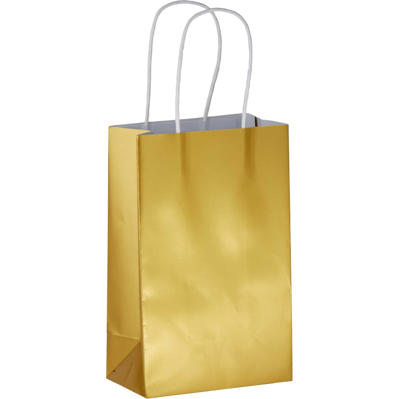 Mini Gold Paper Treat Bag - Single
