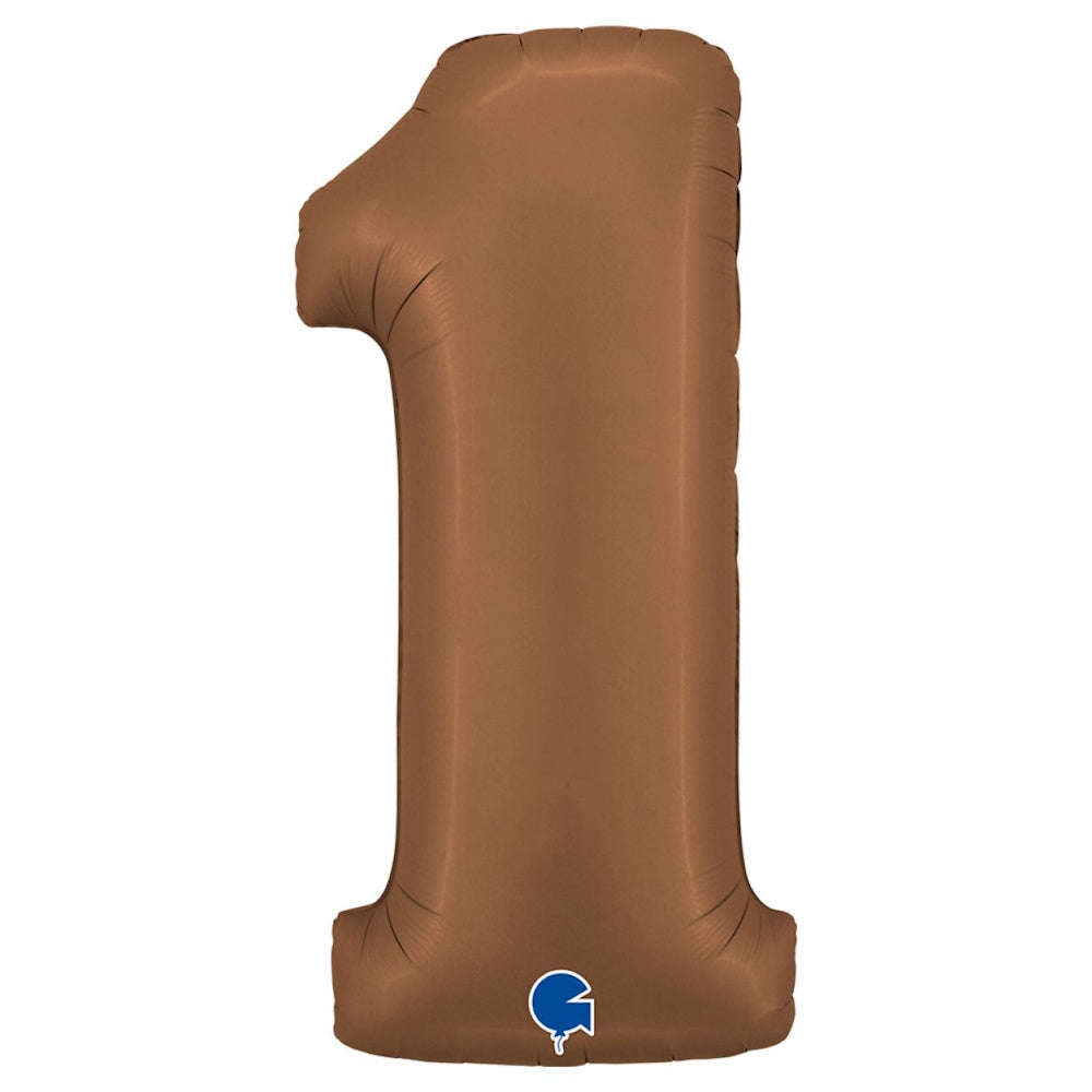 Giant Chocolate Number Foil Balloon - 1