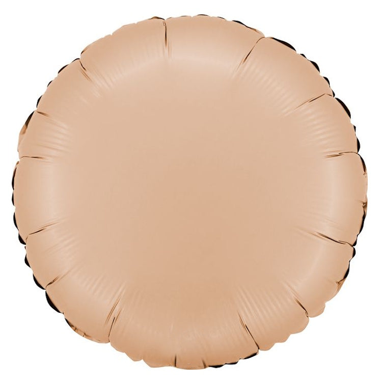 Round Foil Balloon - Satin Nude