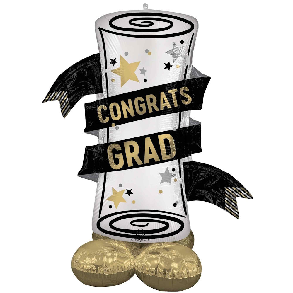 AirLoonz Graduation Diploma Foil Balloon