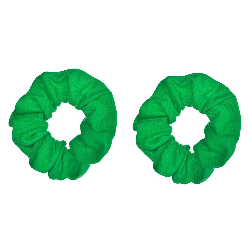 Green Hair Scrunchies 2pk