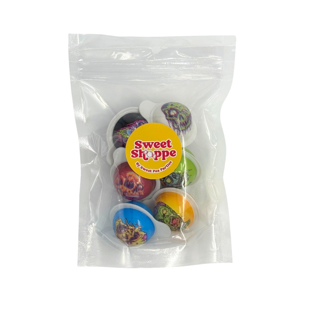 3D Ball Zombie Gummy Lollies 6pk