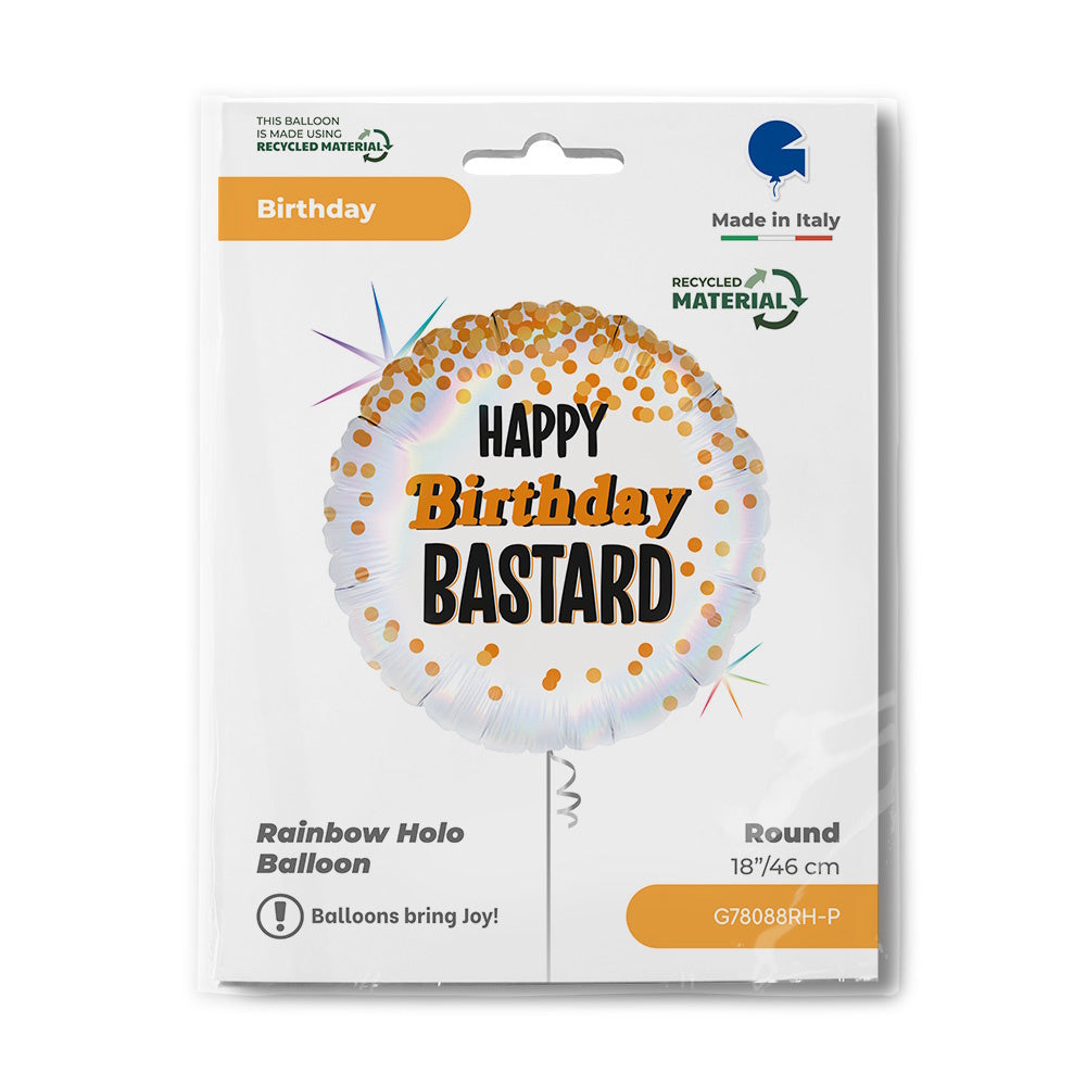 Happy Birthday Bastard Foil Balloon