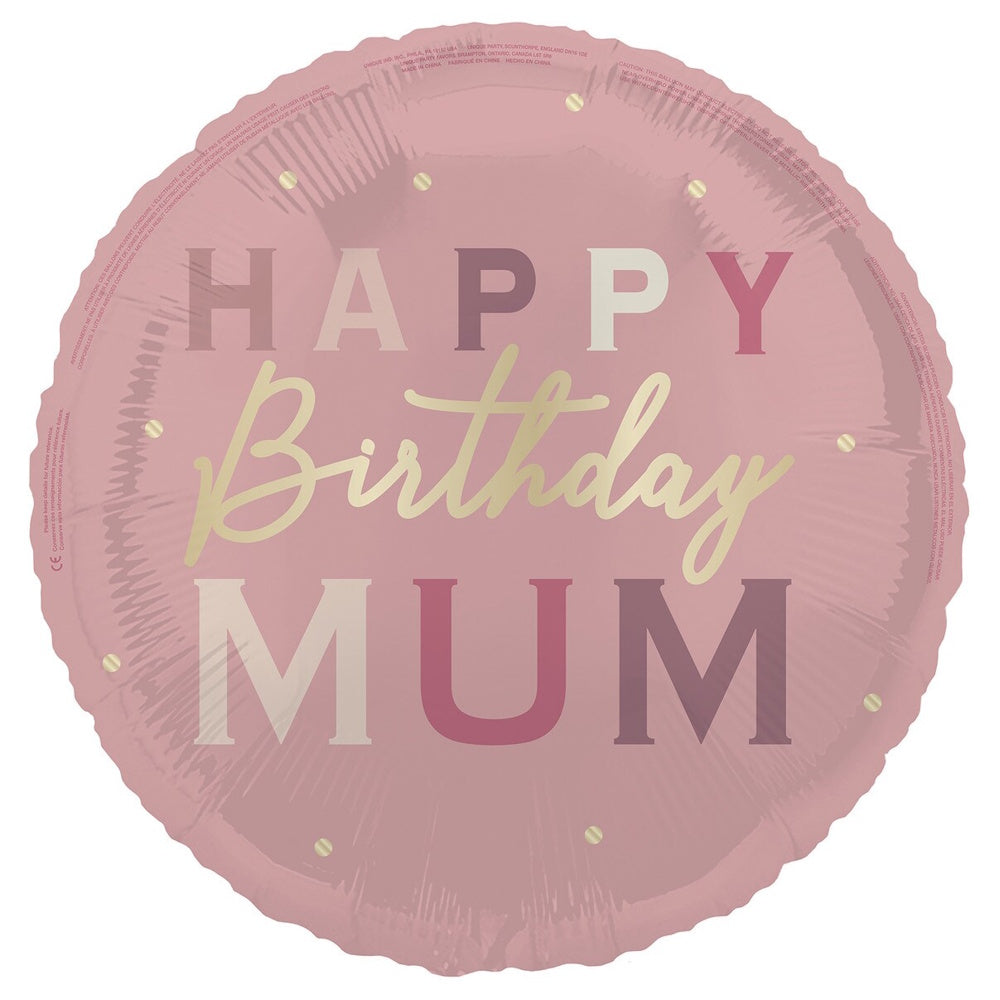 Happy Birthday Mum Foil Balloon